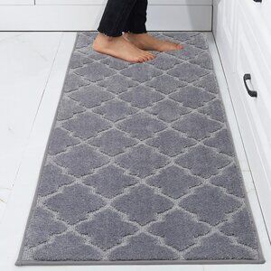 COSY HOMEER Soft Kitchen Floor Mats for in Front of Sink Super Absorbent Rugs an